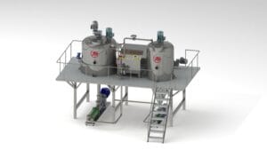 Ketçap ve mayonez üretim hattı için homojenizatör