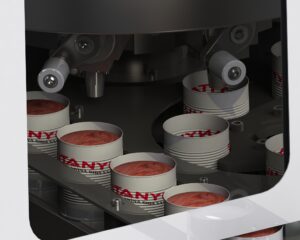 Aktitanyum End. Makina tam otomatik salça teneke dolum makinesi ön görünüm